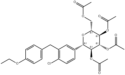 (2R,3R,4R,5S,6S)-2-(AcetoxyMethyl)-6-(4-chloro-3-(4-ethoxybenzyl)phenyl)tetrahydro-2H-pyran-3,4,5-tr
