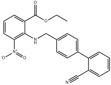2-[[(2-Cyano[1,1-biphenyl]-4-yl)methyl]amino]-3-nitro-benzoic acid ethyl ester