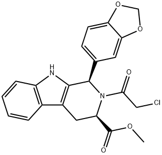 (1R,3R)-METHYL-1,2,3,4-TETRAHYDRO-2-CHLOROACETYL-1-(3,4-METHYLENEDIOXYPHENYL)-9H-PYRIDO[3,4-B]INDOLE